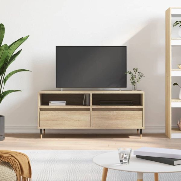 vidaXL TV-Schrank Sonoma-Eiche 100x34,5x44,5 cm Holzwerkstoff, 831231
