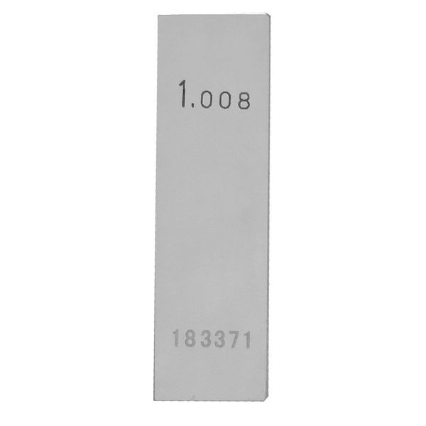STEINLE Einzel Parallel Endmaß Stahl 1,008 mm, DIN EN ISO 3650 mit Toleranzklasse: 1, 42020011
