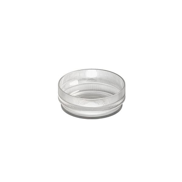 APS Schale THE GRID - Glas, Ø 14 cm, Höhe 5,5 cm, 450 ml, stapelbar, mikrowellengeeignet, 19003