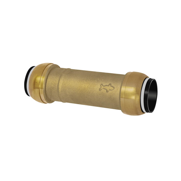 Riegler Reparatur-/Schiebeverbinder, Messing, »sharkbite«, für Rohr-Außen-ø 22 mm, 117058