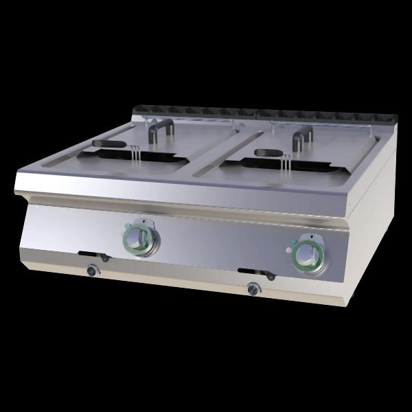 RM Thermik Serie 700, Elektro-Fritteuse, 800x730x313mm, 2 x 13 L Becken, FE-708/13E