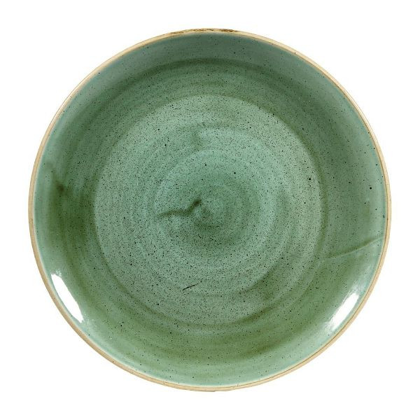 Churchill Stonecast, runde Coupe-Teller, Samphire-Grün, 260 mm, (12 Stück), DF995