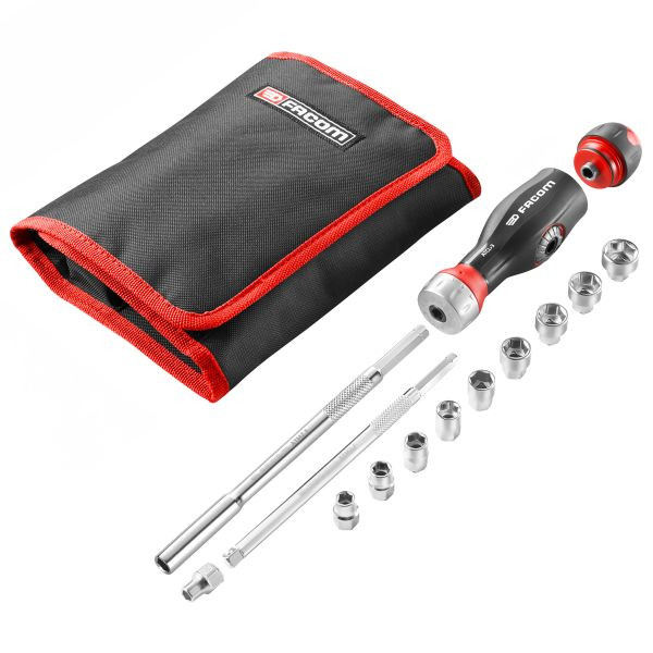 Facom PROTWIST® Stecknusshalter-Set, 5-teilig, ATCL.3.12PB