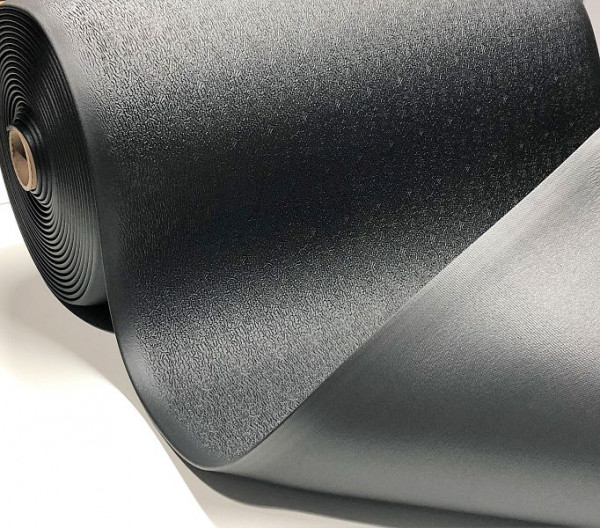 Global Mats SOFT STEP Arbeitsplatzmatte schwarz, texturiert, 120cm x 1830cm, Rolle, 7215 0 SC 12R