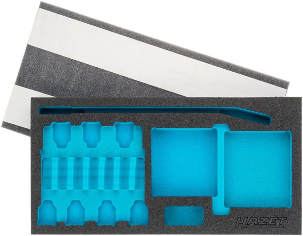 Hazet 2-Komponenten Weichschaum-Einlage, für 4915/15 Abmessungen / Länge: 342 mm x 172 mm Ordnungssystem Größe: 1/3 (342 x 172 mm), 163-256L