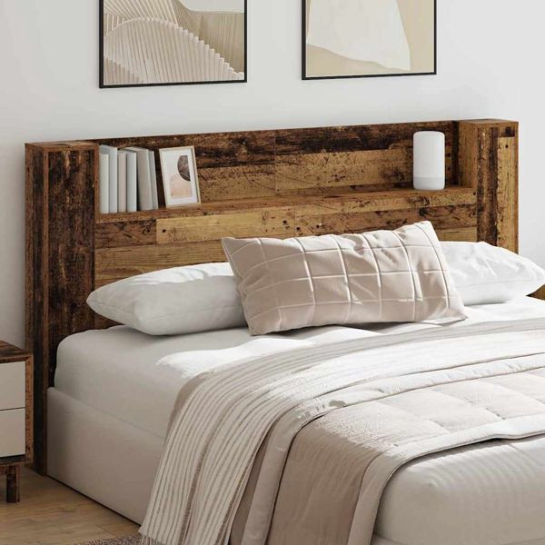 vidaXL Kopfteil Schrank Altholz 180 x 17 x 104,5 cm Holzwerkstoff, 879633