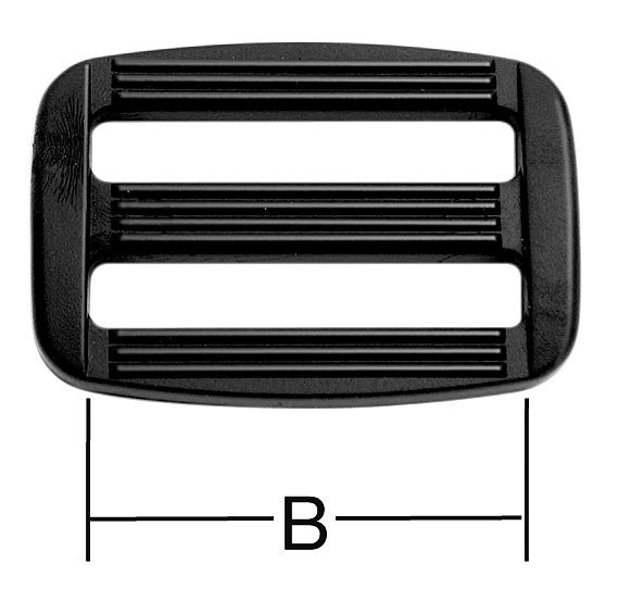 Vormann Verstellring für Gurte bis 25 mm, schwarz, VE: 10 Stück, 007904935AV