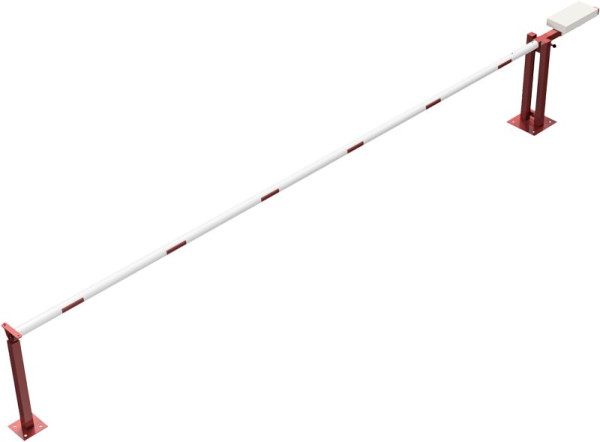 Schake Wegeschranke mit Gegengewicht und Auflagestütze, lichte Weite: 6000 mm, für Vorhangschloss, 411_60VPB