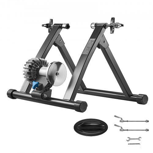 VEVOR Fahrrad Rollentrainer für 660,4-736,6 mm/700C-Räder, klappbar, mit Schnellspanner & Vorderradunterlage, 150 kg belastbar, LTXXLJLTXSSKNUHZ1001V0