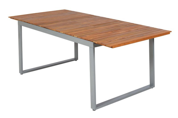 Merxx Naxos Ausziehtisch, 150 (200) x 90 cm, Aluminium und FSC Akazienholz, 22004-219