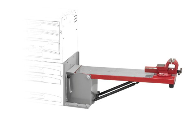 Facom Matrix faltbare Arbeitsfläche mit Schraubstock 845mm, F50020078
