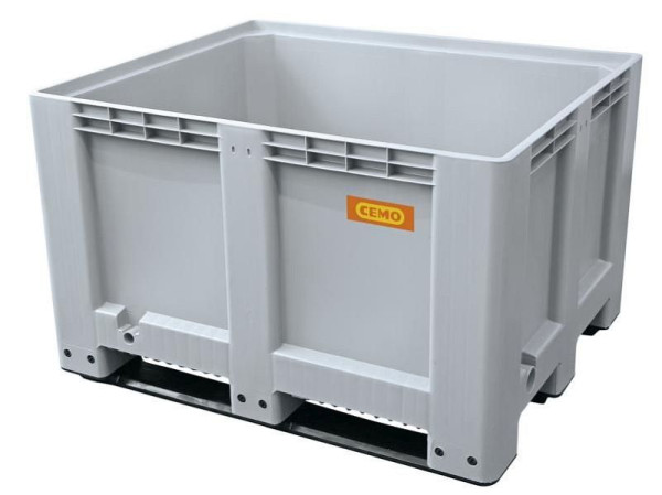 Cemo Logistikbox 610 l grau CTR/3, Maße: 120 x 100 x 76 cm, 8085, 4052886130551