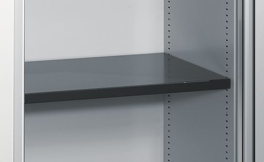 C+P Einlegeboden aus Stahl lackiert, H24xB490xT360 mm, Schwarzgrau, 3200-80 S10000