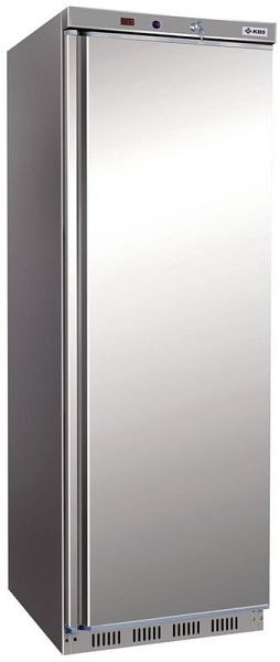 KBS Tiefkühlschrank 402 TK CHR, mit Schloss und Außenseite dreiseitig Edelstahl, 347416