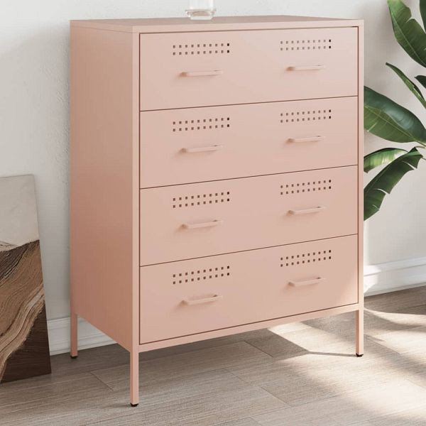 vidaXL Sideboard Rosa 68x39x89 cm Stahl, Top-Qualität, 842983