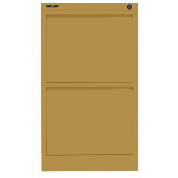 Bisley Hängeregistraturschrank, einbahnig, 2 HR-Schubladen, 682 dijon, 3623682