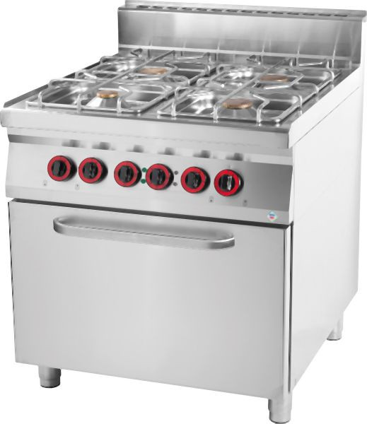 RM Thermik Serie 900, Gasherd mit Elektro-Backofen, 800x900x900 mm, SPT-90/8021GE
