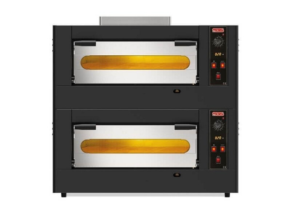 SGS Gastro Gas Pizzaofen Classic, 4+4x30cm, Breit, 28 kW, PO4GD