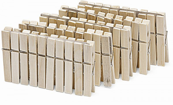 Nölle Wäscheklammern Holz, 50 Stück, 7 cm, VE: 10 Stück, 738500