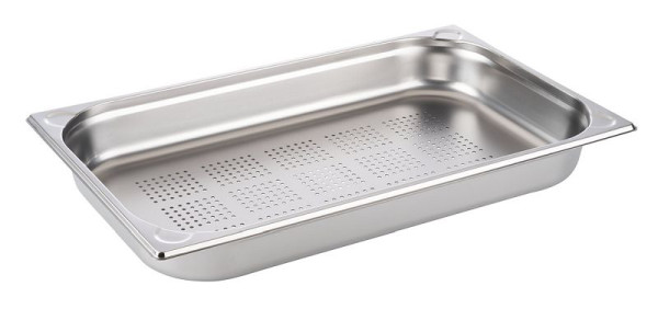 APS GN 1/1 Behälter, perforiert, 53 x 32,5 cm, Tiefe: 65 mm, Edelstahl, 9 Liter, 81907