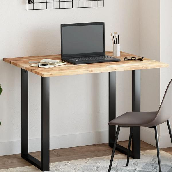 vidaXL Tischplatte Rechteckig 100x80x2 cm Massivholz Akazie, 4008763