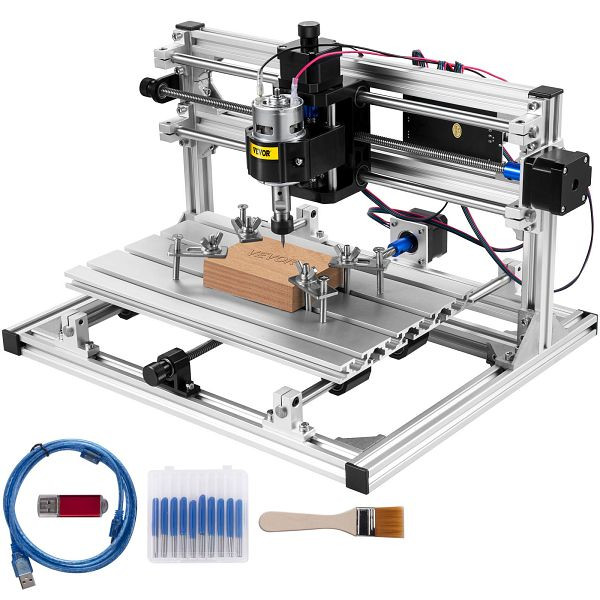 VEVOR CNC Mini Graviermaschine 3018 GRBL Steuerung Lasergravur Maschine, 3 Achsen, DKJ3Z3018DKJJCK01V2