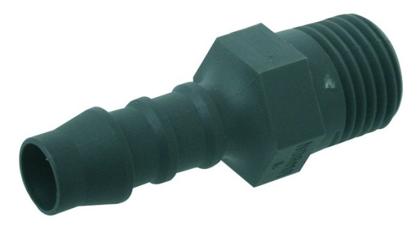 Prevost Schlauchtülle mit konischem Außengewinde, AG BSPT= R 1/2, für Schlauch mit Innen-Ø= 8 mm, VE: 10 Stück, JPL 1208