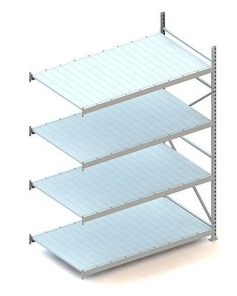 Meta MINI-RACK AR 2500x1800x1050 mm, verzinkt, mit Stahlpaneele, Bodenanzahl: 4, 20051295