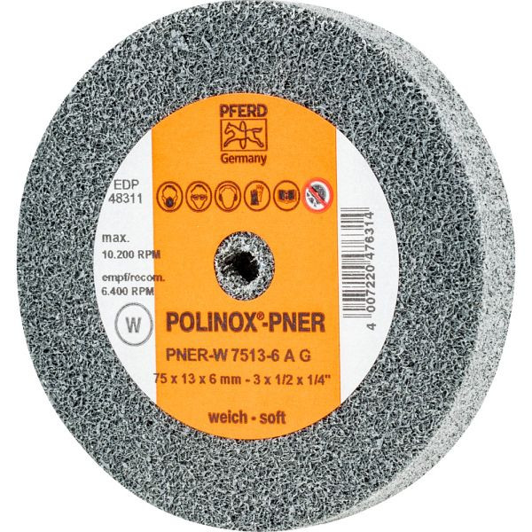 Pferd POLINOX-Kompaktschleifrad PNER-W 7513-6 A G, VE: 5 Stück, 44691641