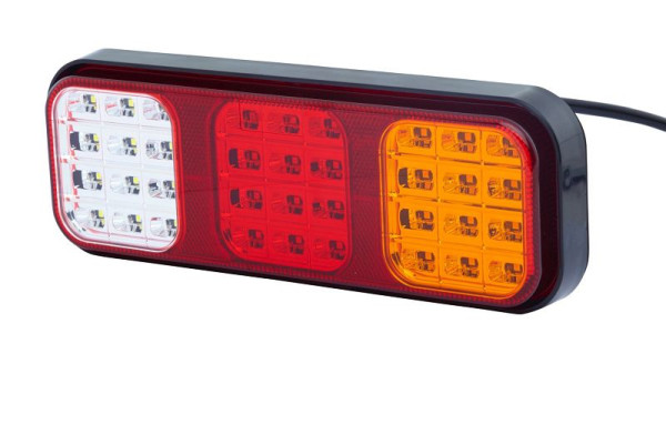 HELLA VALUEFIT Heckleuchte - Valuefit - LED - 24/12V - Anbau/geschraubt - Lichtscheibenfarbe: mehrfarbig - Stecker: Flachstecker - links/rechts, 2VP 357 018-001