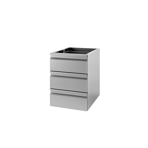 Vaiotec Schubladenblock 3 Schubladen für Arbeitstisch 700, 72,5x68,5x58 cm, 10871