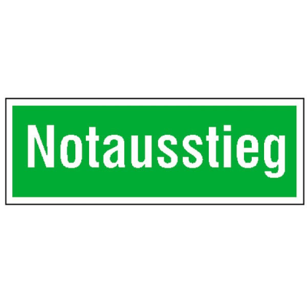 Stein HGS Rettungs-Zusatzschild Notausstieg, Folie, selbstklebend, 38.0101