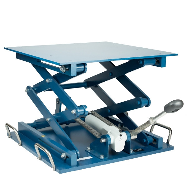JUCHHEIM Laborhebebühne hydraulisch, 500 x 500 mm, pulverbeschichtet, 02295