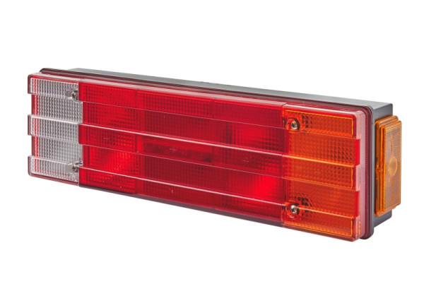 HELLA Heckleuchte, Glühlampe, 24V, Anbau/geschraubt, Lichtscheibenfarbe: mehrfarbig, Stecker: offene Kabelenden, links/rechts, 2SK 340 101-031