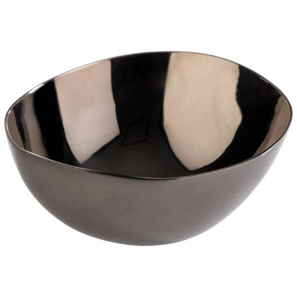 APS Schalen "PEBBLES", 4er-Set, Edelstahl, PVD-beschichtet, 6,5 x 6 cm, Höhe 2,5 cm, Gunmetal-Look, 40791