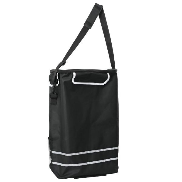 vidaXL Einkaufswagen mit Treppensteiger Schwarz 40 L, 42002337
