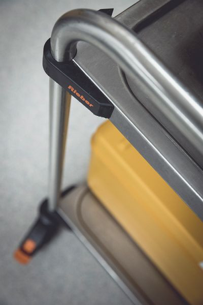 Rieber Servierwagen 850 - 2 Borde unmontiert - verzinkte Rollen, 88025003