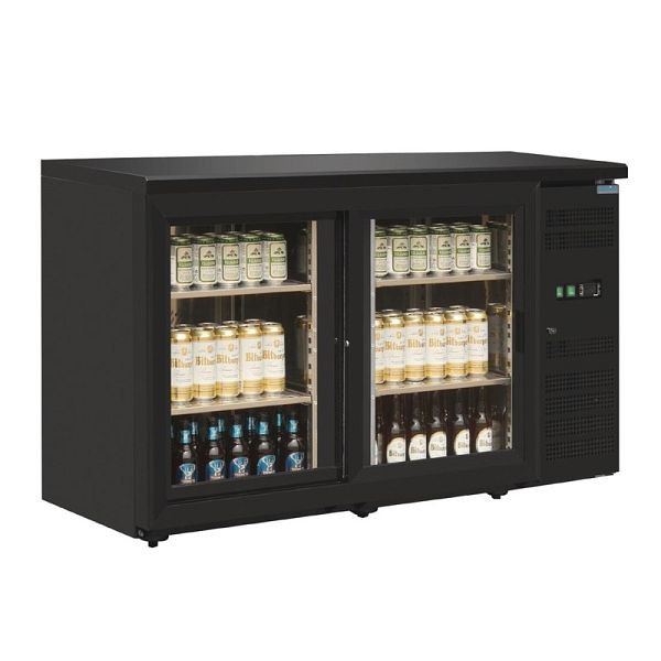 Polar 2-türiger Barkühlschrank 350 l Kapazität, schwarz, CS102