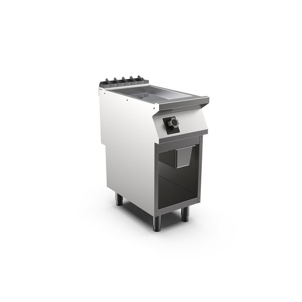 Mareno M1-700 elektrische Grillplatte mit glatter Chromplatte, 40cm, 400(B)x750(T)x900(H)mm, FT74ELCG, 171.236