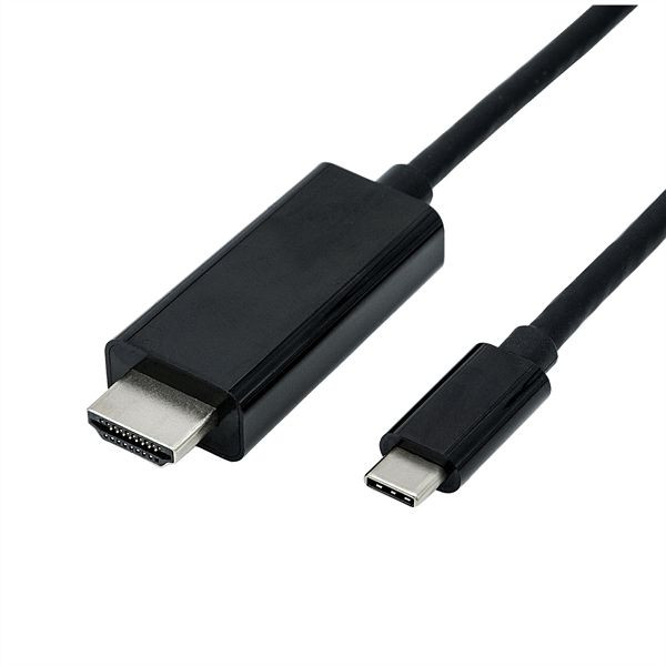 ROLINE USB Typ C - HDMI Adapterkabel, ST/ST, 2 m, 11.04.5841