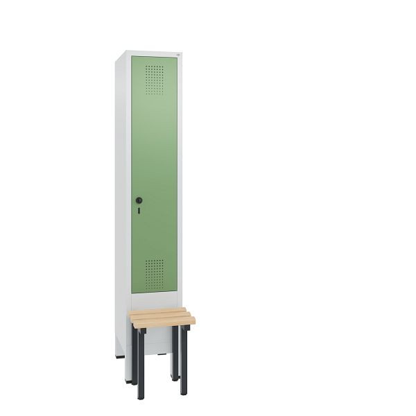 C+P Spind Evolo, 1 Abteil, H1850xB320xT815 mm, Grau/Resedagrün, 48030-10 S10274