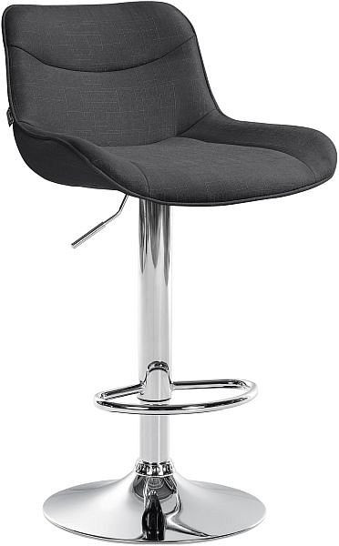 CLP Barhocker Vonore Stoff chrom, dunkelgrau, 323546