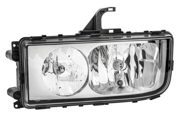 HELLA Halogen-Hauptscheinwerfer, für u.a. Mercedes-Benz Axor II, ECE, für Rechtsverkehr, links, 1DB 247 011-031