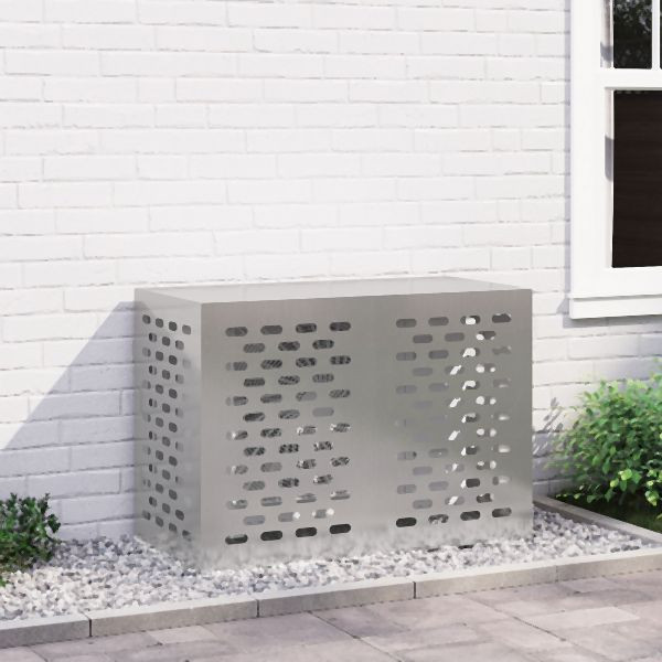 vidaXL Abdeckung für Klimaanlagen 100x50x70 cm Edelstahl, 865901