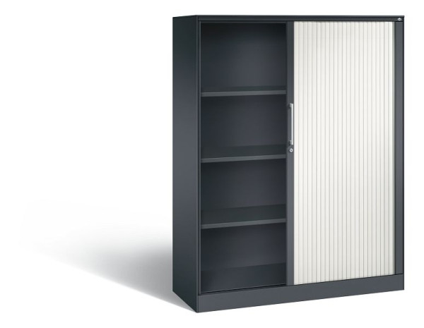 C+P Rollladenschrank Asisto, H1639xB1200xT435mm, Farbe: Schwarzgrau / Verkehrsweiß, Bügelgriff, 4 OH, 143011-000 S10031