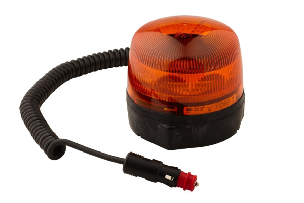 HELLA LED-Rundumkennleuchte - RotaLED - 12/24V - gelb - Magnetbefestigung - Kabel: 600mm - Stecker: DIN ISO 4165, 2RL 010 979-021