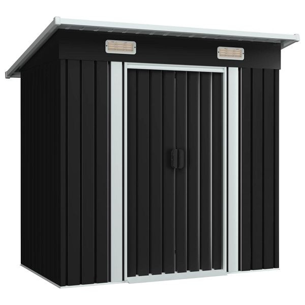 vidaXL Gartenschuppen Anthrazit Stahl, 47026