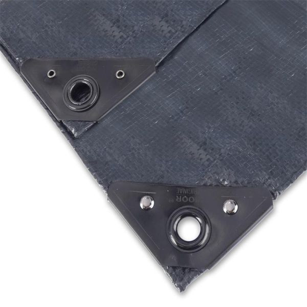 NOOR Abdeckplane Profi 140g/m² Gewebeplane, Größe 2 x 3m Farbe: anthrazit, VE: 6m², 0420203PXXAN