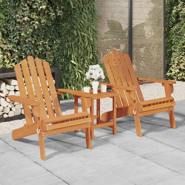 vidaXL Adirondack-Gartenstühle 2 Stück Massivholz Akazie, 3145014
