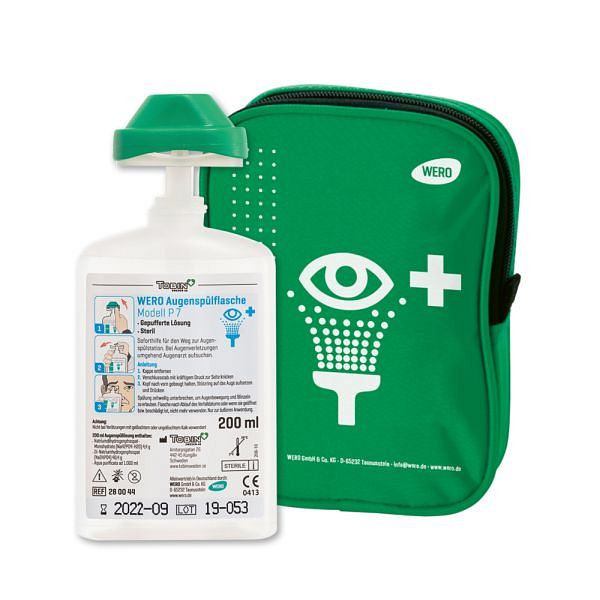 WERO Gürteltasche mit Augenspülflasche Modell P7, 200 ml, 280057